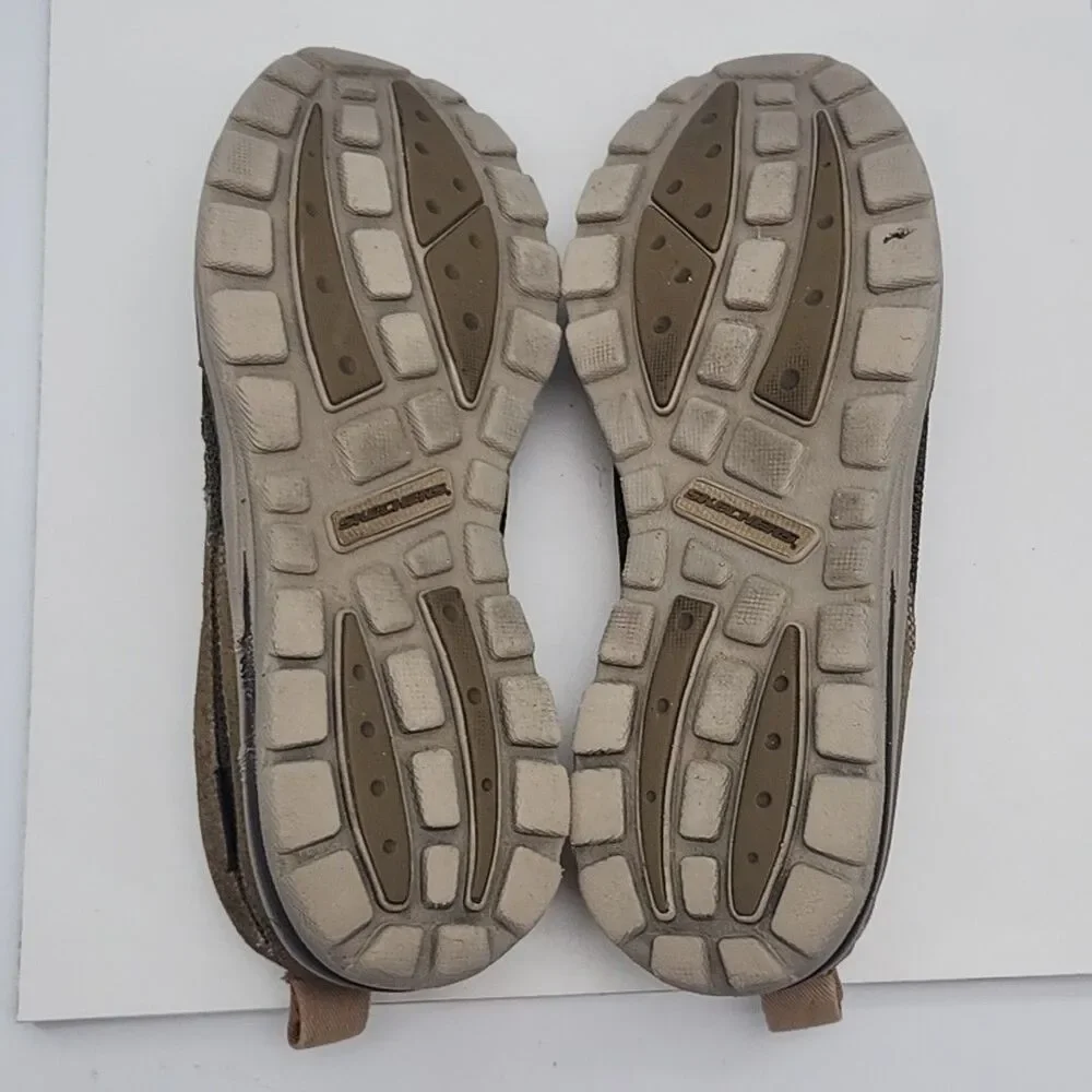 Skechers Loafer Shoe Men Sz 12 Relaxed Fit Brown Slip On Suede Casual 64365